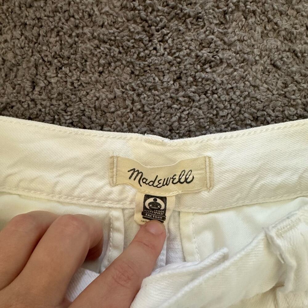 Madewell White Harlow Wide Leg Jean - Picture 3 of 10